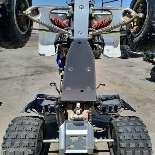 DURAFORCE Full Chassis Glide & Swing Arm Skid Plate Guard Combo For KAWASAKI KFX400 DVX400