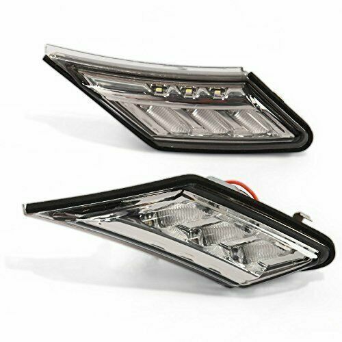 DURAFORCE Fit 2013-2019 TOYOTA GT86 BRZ FR-S Smoke Lens Bumper LED Side Marker Lights