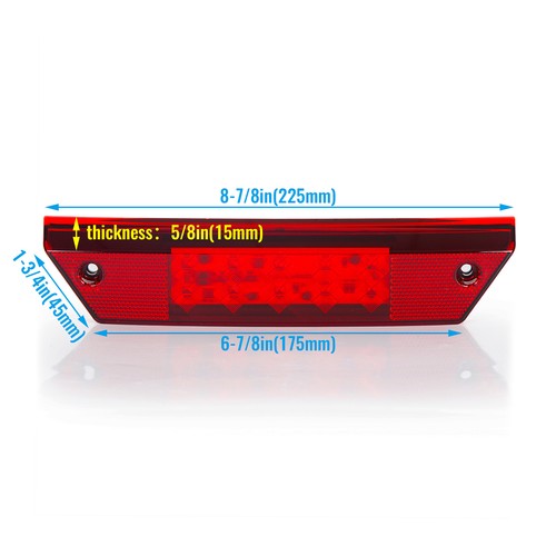 DURAFORCE For Polaris Ranger 500 900 XP 700 800 UTV Red LED Brake Tail Light Left Right