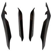 DURAFORCE 4PCS Carbon Fiber Front Bumper Side Blade Canard Fin for Subaru WRX VB S4