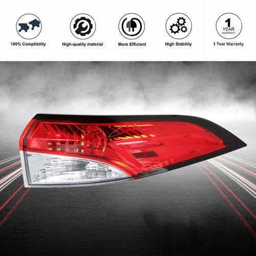DURAFORCE Passenger Right Side Tail Light Assembly Halogen For Toyota Corolla 2020-2021
