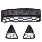 DURAFORCE Suitable For Ford Focus S/SE 2012-2014 Front Lower Grille 3pcs ABS Plastic Black