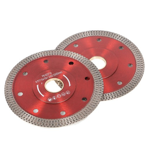 DURAFORCE 4.5“ Super Thin Diamond Porcelain Saw Blade Ceramic Cutting Disc 2Pcs/Lot