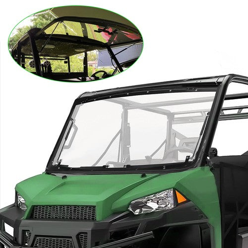 DURAFORCE 3-IN-1 Flip Windshield For 1000/900 Crew 2014-2025 2015-16 Polaris Ranger 570 XP