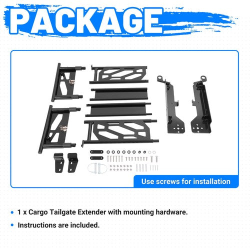 For Honda Pioneer 1000-5 2016-2025 2026 Rear Cargo Bed Extender Tailgate