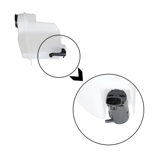 DURAFORCE For Prizm Corolla 1998-2002 Plastic Windshield Washer Fluid Reservoir L4 1.8L