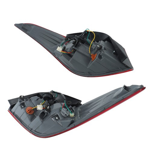 DURAFORCE Black Tail Lights For Hyundai Elantra 2011 2012 2013 Left+Right Halogen Outer