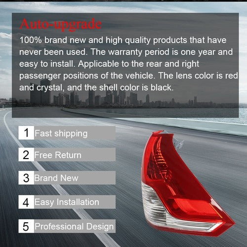 DURAFORCE Fit For 12-14 Honda CR-V CRV Series Right Passenger Side Tail Light Brake Lamp