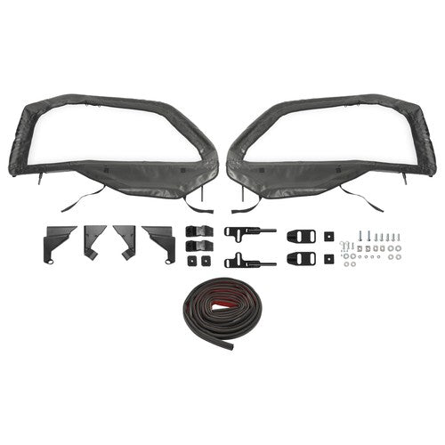 Pair Soft Doors Enclosure Powder Coated Fit For Polaris General Models Universal