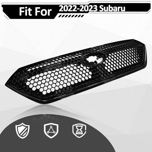 DURAFORCE Front Bumper Gloss Black Grille Assembly Sti Style for Subaru WRX VB 2022-2026