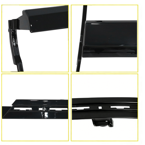 DURAFORCE Headlight Trim Bezel Cover for Chevy Silverado 1500 2016-2018 Black Pair