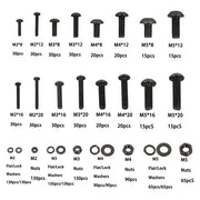DURAFORCE 1625 Pcs M2 M3 M4 M5 Bolts and Nuts Hex Socket Head Screw Assortment Kit