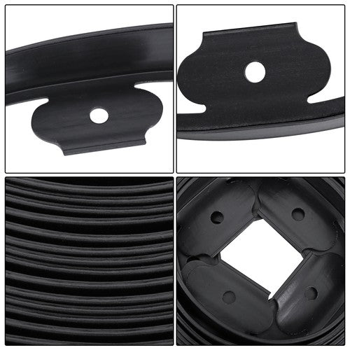 DURAFORCE 64pcs Anchoring Spik L-shaped 100FT Garden Edge Lawn Grass Stone Isolation Strip