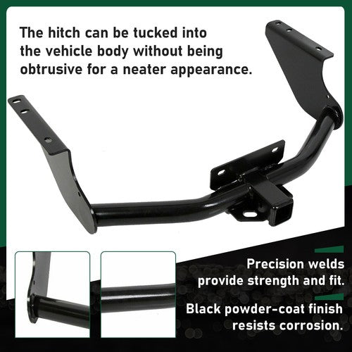 DURAFORCE Class 4 Trailer Hitch Receiver Rear Bumper Tow 2" For 2009-2024 Dodge Ram 1500