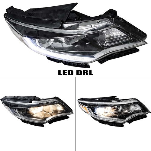 For 2016 2017 2018 Kia Optima LED DRL Headlights w/ Bulbs Headlamps Left & Right