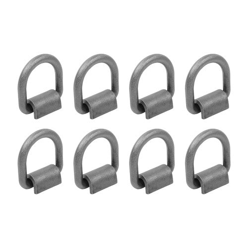 DURAFORCE {8 Pack} 5/8" Heavy Duty Weld-On Forged D Ring Fracture Strength 18000 LBS