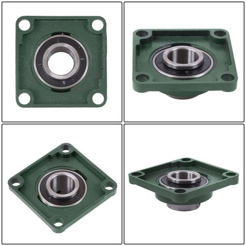 DURAFORCE 10 Pack UCF208-24 Pillow Block Bearing 1 1/2" Bore 4-Bolt Self-Alignment