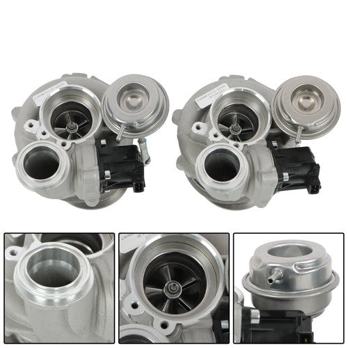 DURAFORCE 11657576985 2PCS Turbocharger for BMW 550i 650i 750i X5 X6 xDrive N63 4.4L V8