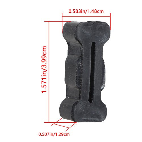 DURAFORCE For Chevrolet S10 1994-04 Bumper Pair Rubber Replacement Mounted Tailgate Latch