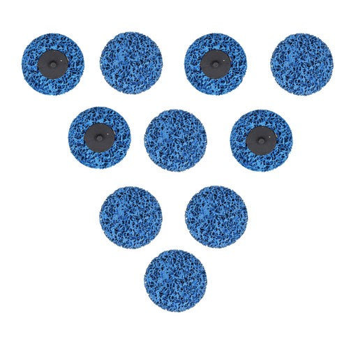 DURAFORCE 10 Pack 3" Blue Quick Change Easy Strip & Clean Discs For Paint Rust New