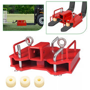 DURAFORCE 2'' Forklift Trailer Hitch Receiver Tow Hitch Attachments for Dual Pallet Fork