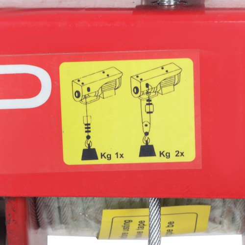 DURAFORCE 1760lbs Wired Remote Control Winch Overhead Crane Electric Wire Hoist