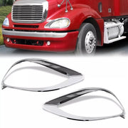 DURAFORCE Pair Headlight Bezel For Freightliner Columbia 2001-17 #0632242003 Headlamp Trim