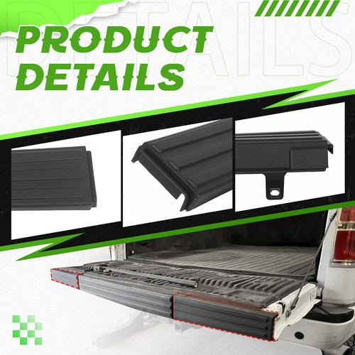 DURAFORCE Fit For 09-14 Ford F150 Tailgate Top Protector Spoiler Cover Moulding Cap Black
