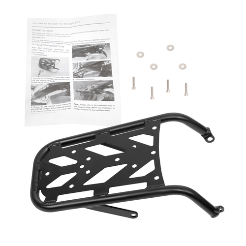 DURAFORCE For Kawasaki KLX 230 20-24 New Motorcycle Rear Rack Luggage Storage Rack Carrier
