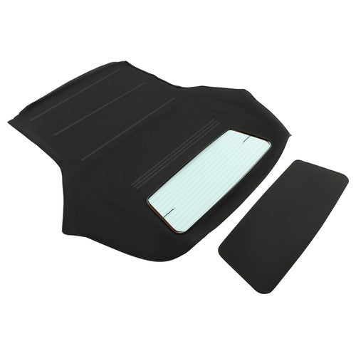 DURAFORCE Black Convertible Soft Top Clear Heated Glass Window For BMW 3 Series E46 00-06