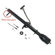 DURAFORCE Set of 35'' Black Tilt Steering Column Manual Floor Shift Without Key & Adapter