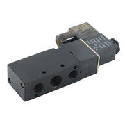 DURAFORCE 3/8'' 5 Port, 2 Position Pneumatic Solenoid Valve, 110V AC Coil, Air Return