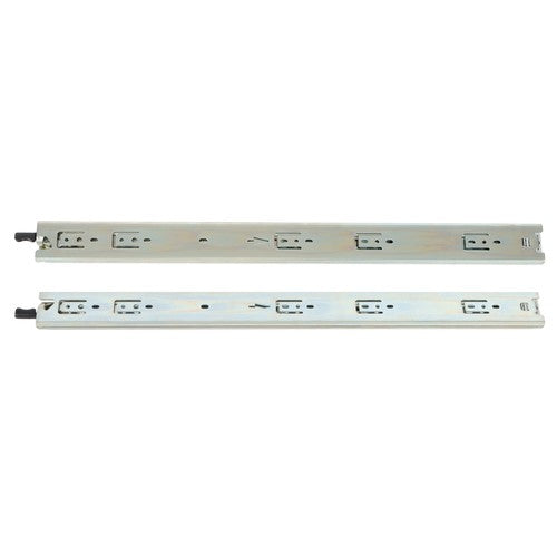 DURAFORCE 1 Pair of Locking Drawer Slides 24" Full Extension & Lock 150lbs Capacity