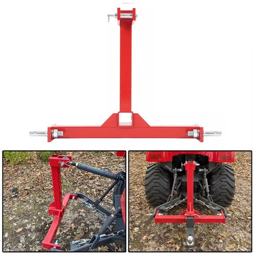 DURAFORCE Drawbar 3 Point Tractor Attachment Standard Category 1 Trailer Hitch Receiver