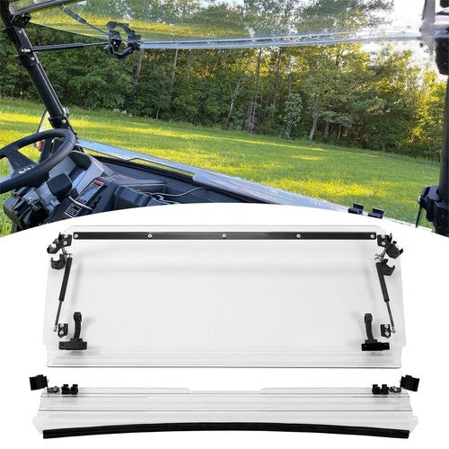 DURAFORCE Front Clear Flip Windshield For CFMOTO UForce 1000 2019-2021 2-IN-1