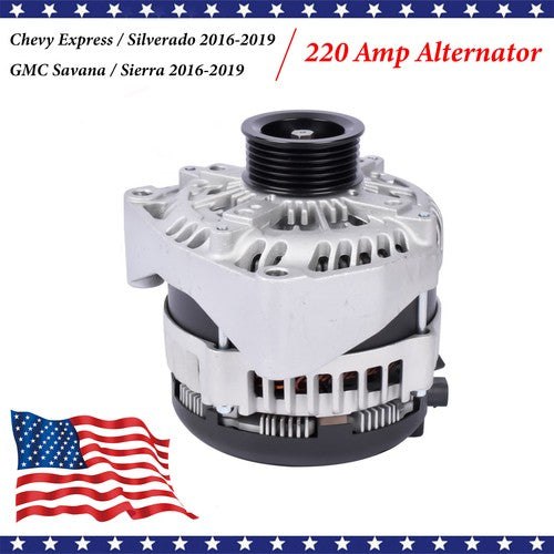 DURAFORCE Alternator 220A for GMC Sierra Chevy Silverado 2500 HD 2015-2019 Suburban 3500HD