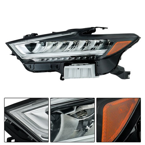 DURAFORCE For Nissan Maxima 2019-2021 Headlight Driver/Left Side Single Set Clear Lens LED