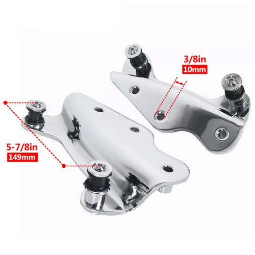 DURAFORCE Tour Trunk Mount Rack + Docking Hardware Kit For 09-13 Harley Touring Road King