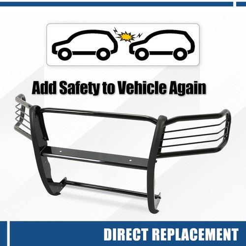 Brush Grille Guard Reinforcement Steel For Toyota Tacoma 2005 2015 Powder Coated