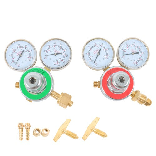 DURAFORCE Brass Oxygen Regulator CGA540 + Acetylene Regulator CGA-200 Fit For Victor
