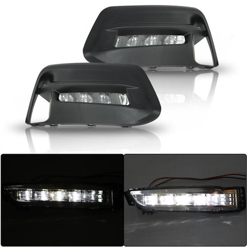 DURAFORCE Driver+Passenger Side For Honda Accord 18-19 1.5L 2.0L LED Fog Lamps Assembly