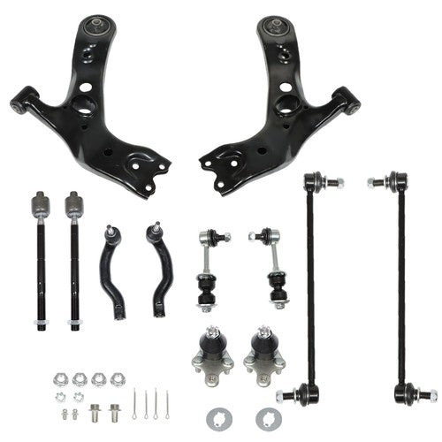 DURAFORCE New Front Lower Suspension Kit Control Arm 12pc For TOYOTA RAV4 2006-2018