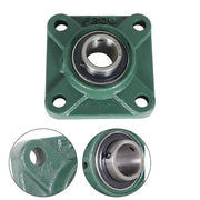 DURAFORCE 10PCS UCF205-16 Pillow Block Flange Bearing 1" Bore 4 Bolt Solid Base