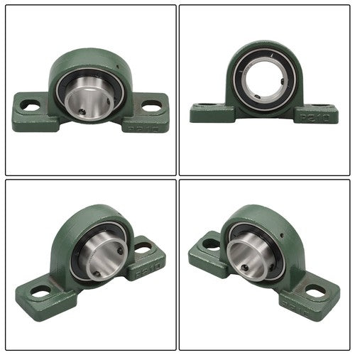 DURAFORCE 2 Pack UCP210-32 Pillow Block Mounted Ball Bearing 2" Bore Self Aligning New