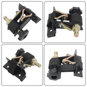DURAFORCE 2 Pack 1.5" Wide x 7.5' Long Ladder Rack Ratchet Straps 1.4" Black Square Tube