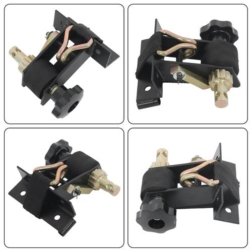 DURAFORCE 2 Pack 1.5" Wide x 7.5' Long Ladder Rack Ratchet Straps 1.4" Black Square Tube