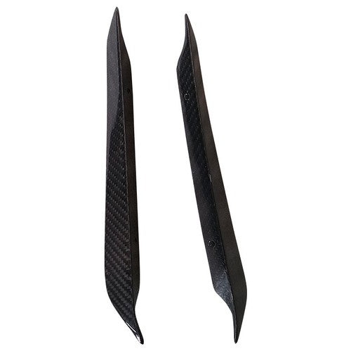 DURAFORCE 4PCS Carbon Fiber Front Bumper Side Blade Canard Fin For 22-24 Subaru WRX VB S4