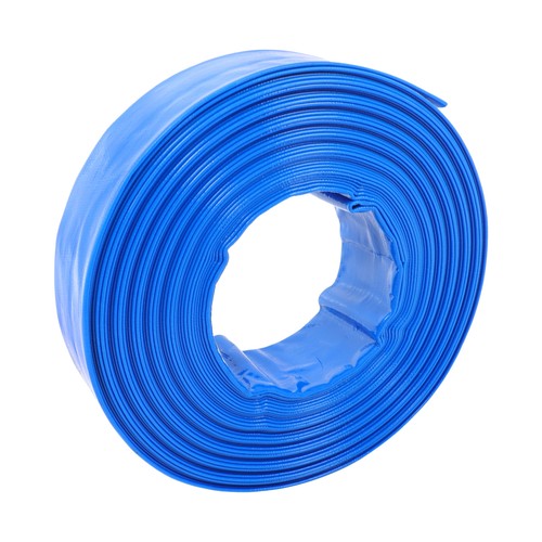 DURAFORCE 2" x 100FT Irrigation Discharge PVC Hose with Two Hose Collets For Swimming Pool
