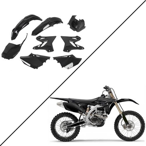 DURAFORCE For Yamaha YZ125 YZ250 2002-2020 Restyle Black Plastic Kit Set 2018 Style