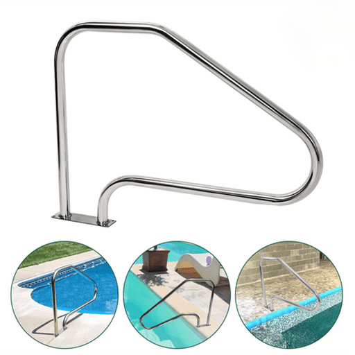 DURAFORCE 46x35" 304 Stainless Steel Swimming Pool Ladder Step Handrail In-Ground